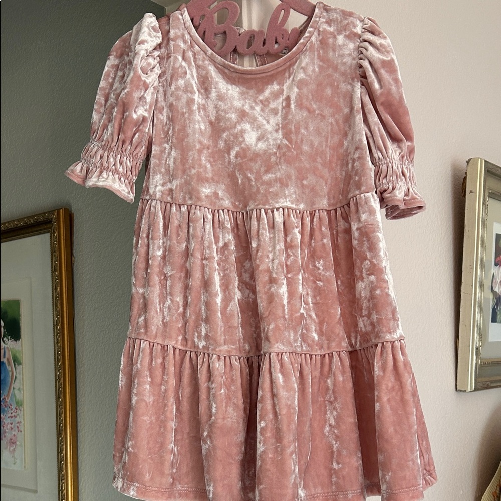 GAP Pink Velvet Kids Dress